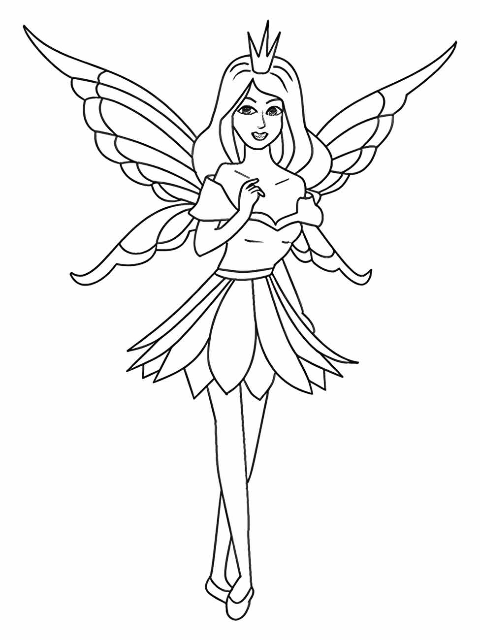 Fairies coloring page (18)