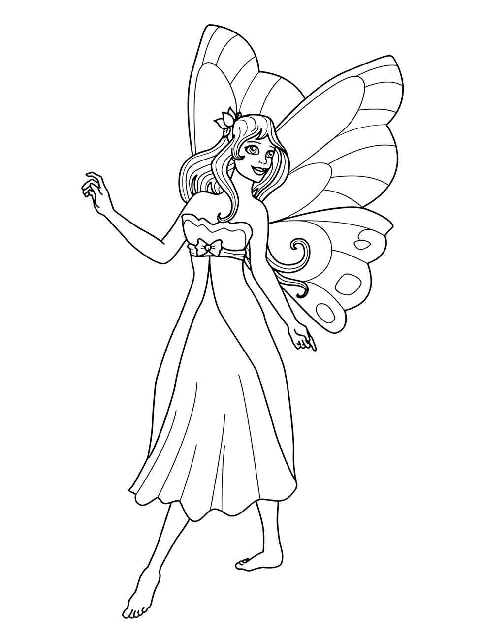 Fairies coloring page (19)