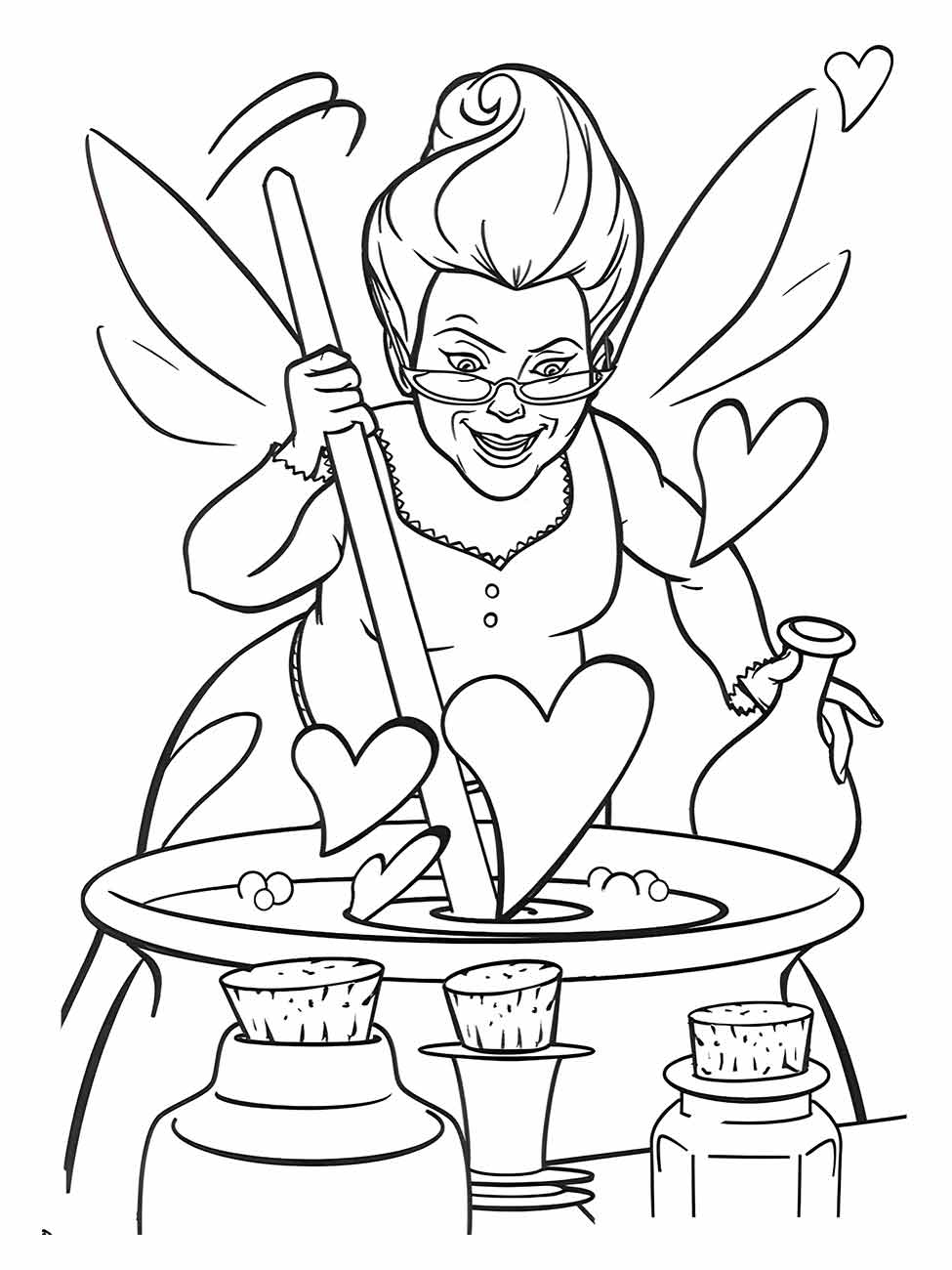 Fairies coloring page (2)