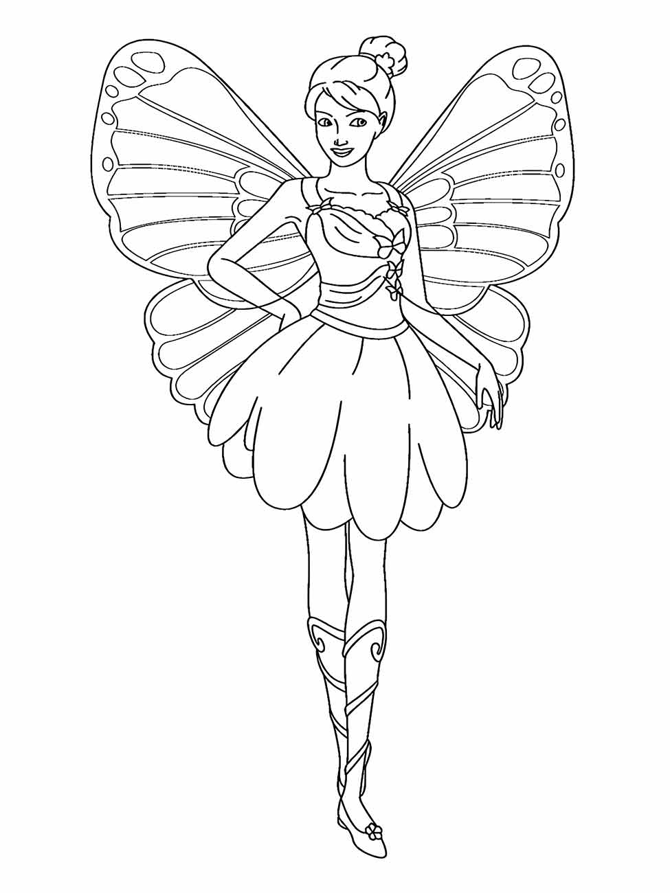 Fairies coloring page (21)