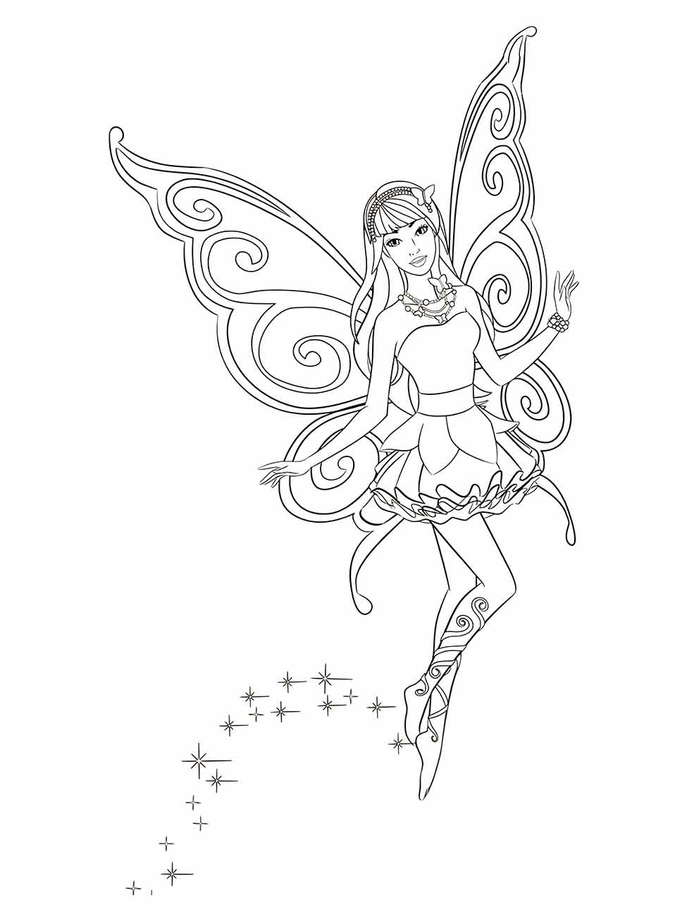 Fairies coloring page (25)