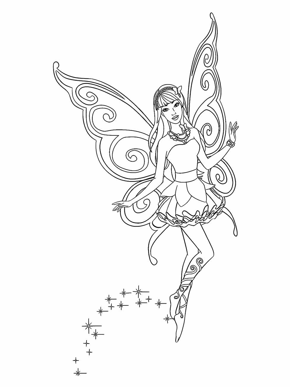 Fairies coloring page (28)