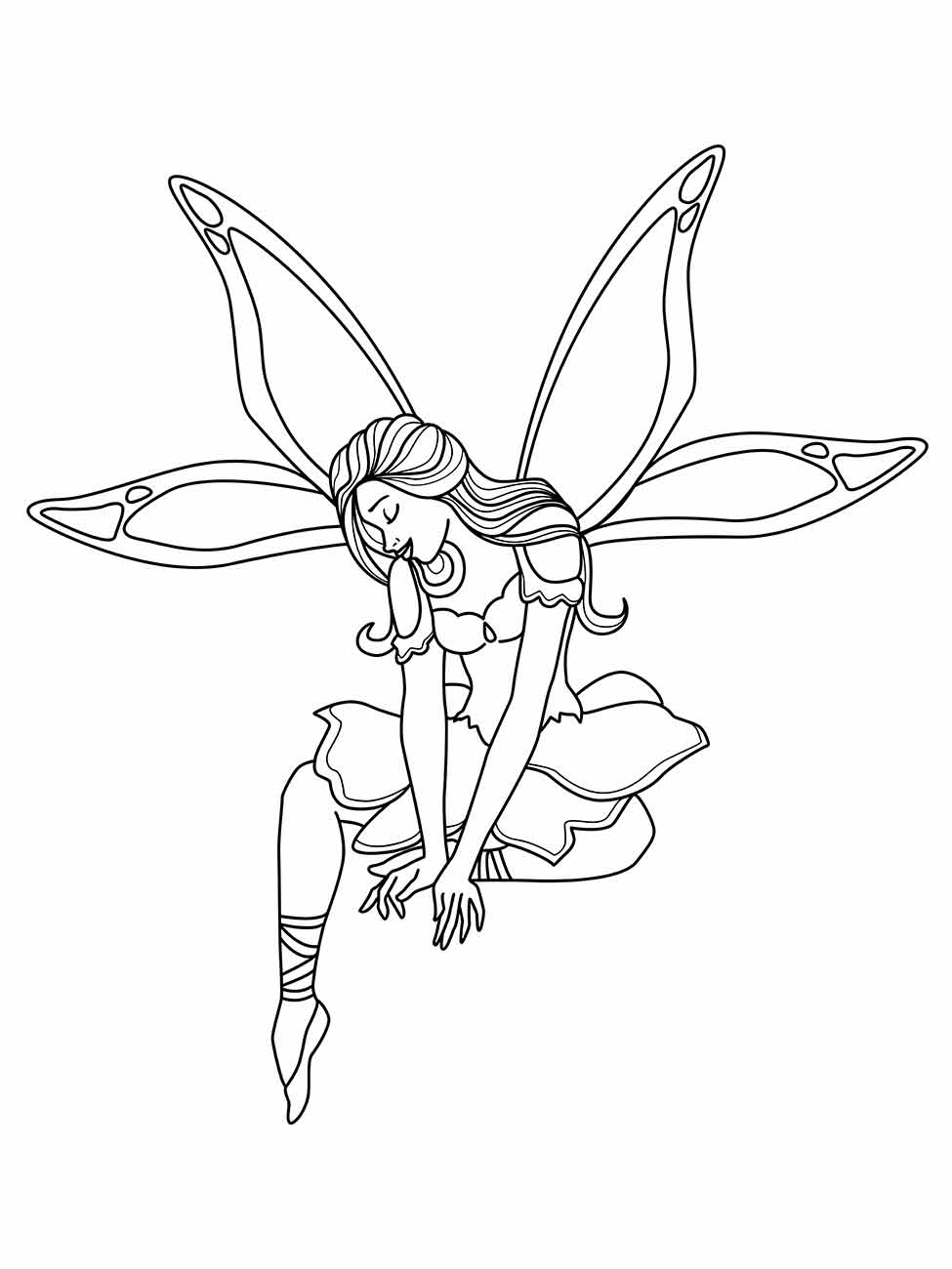 Fairies coloring page (31)