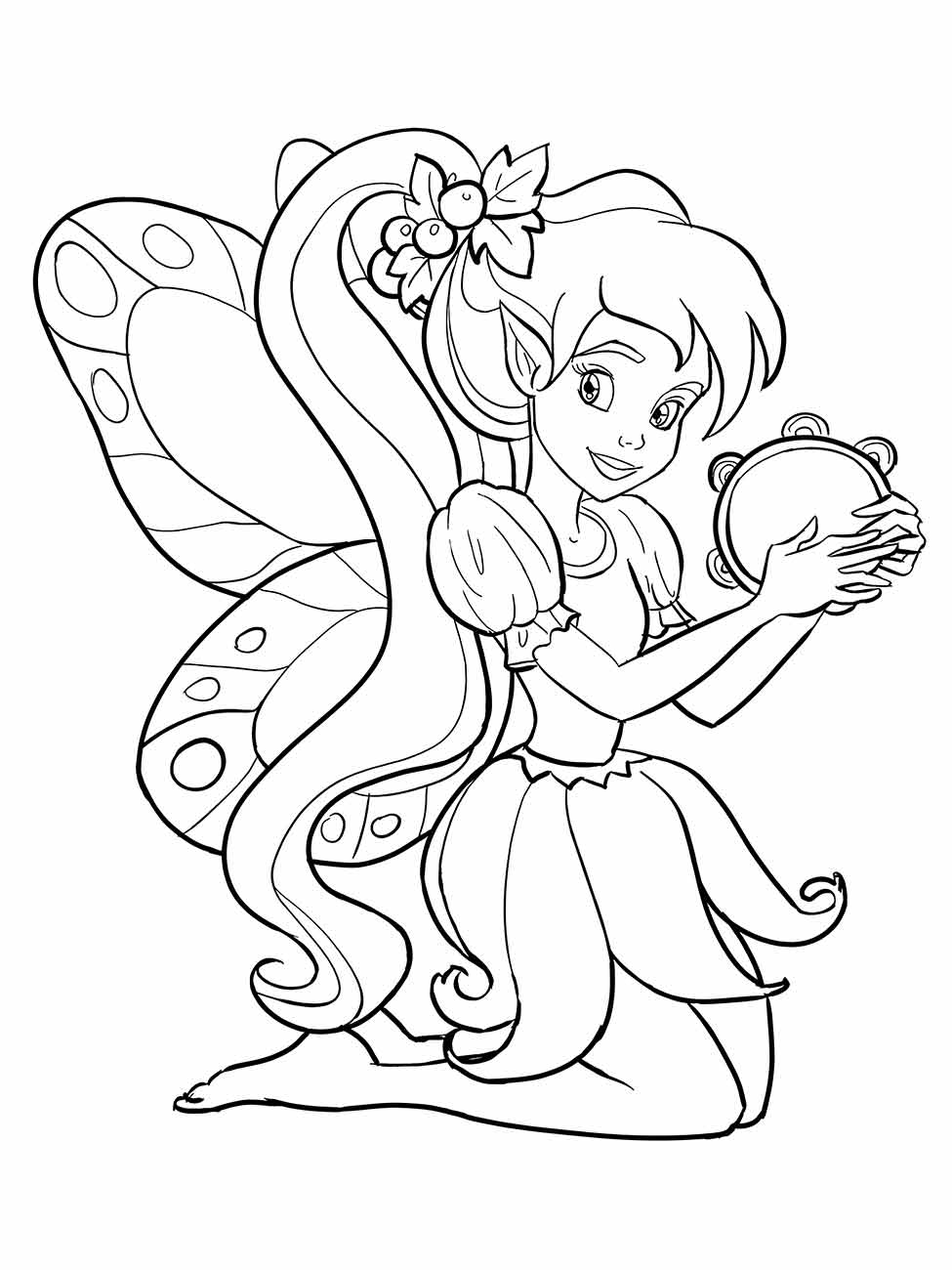 Fairies coloring page (7)