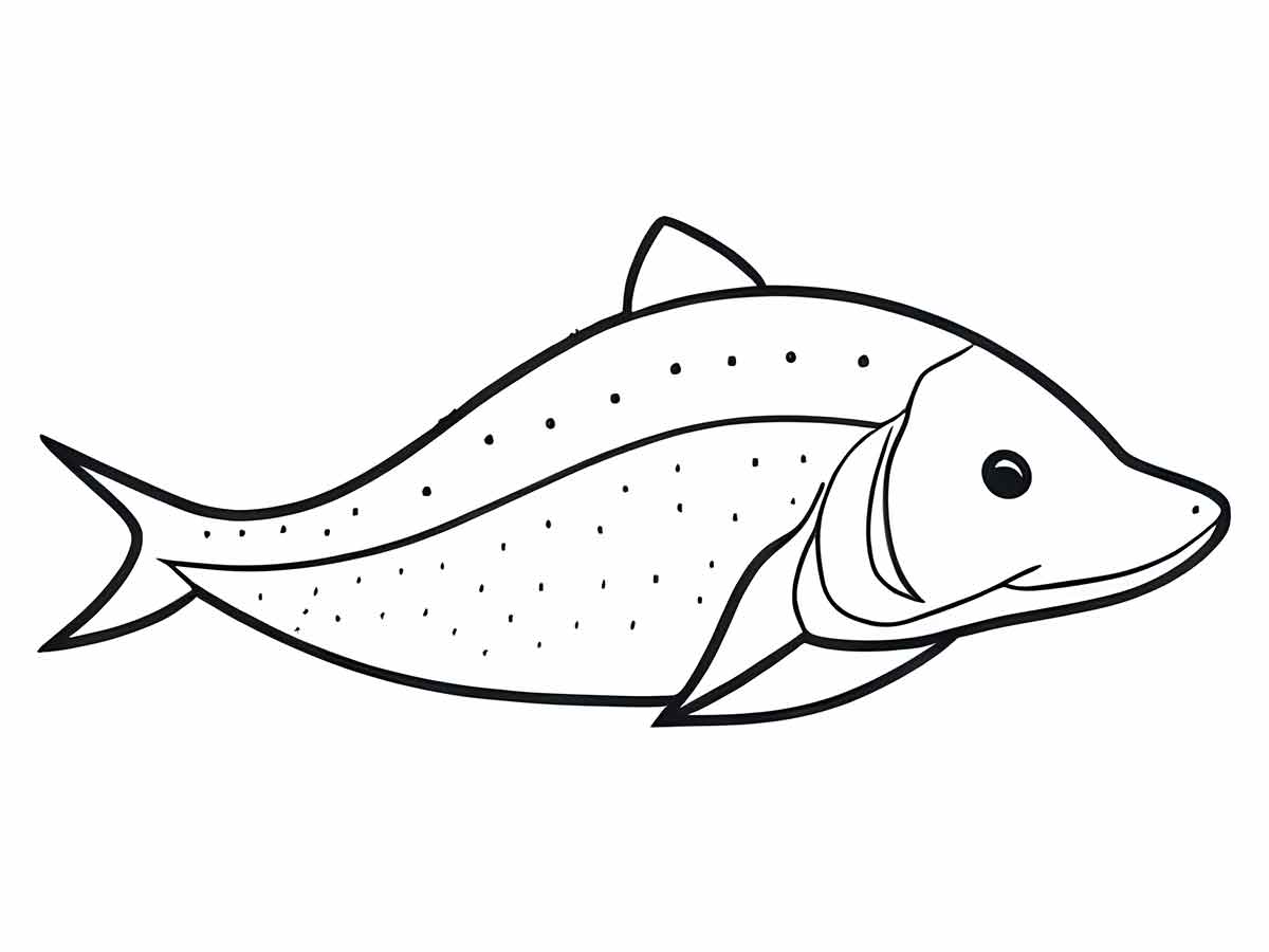 Fish coloring page (1)