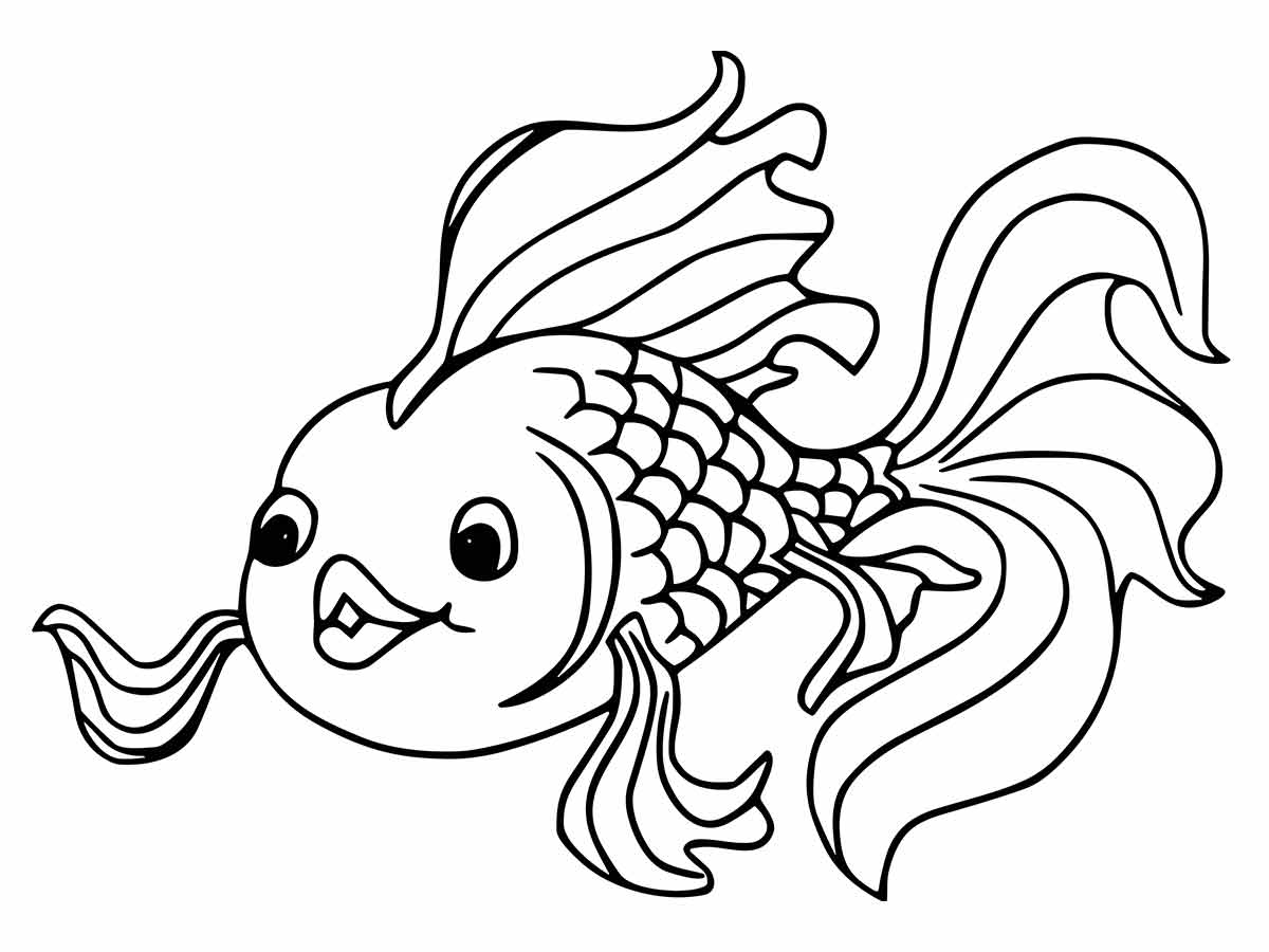 Fish coloring page (10)