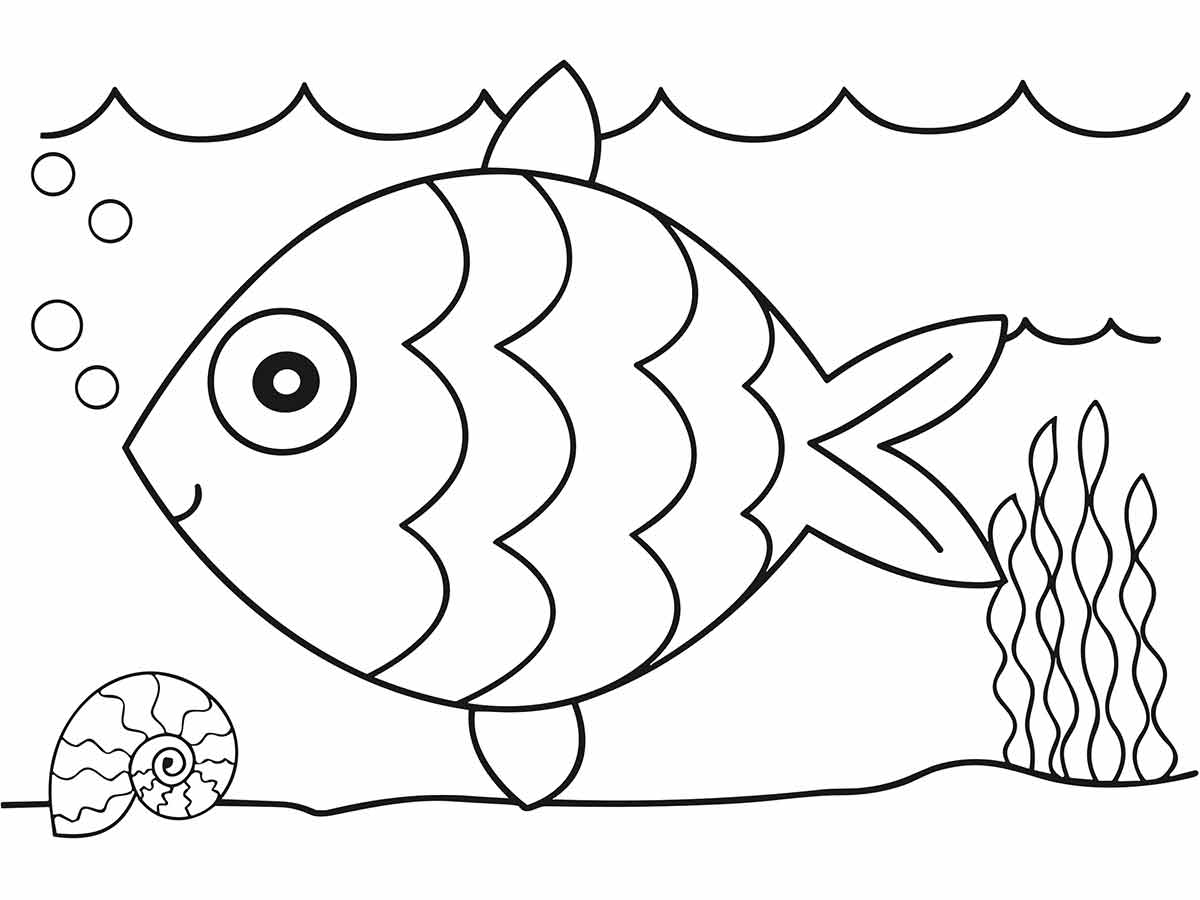 Fish coloring page (12)