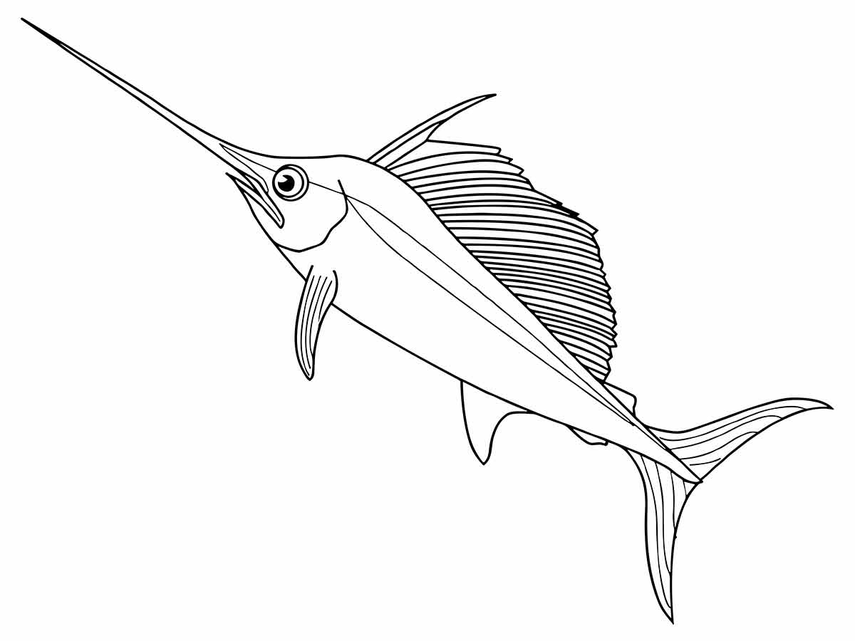 Fish coloring page (17)