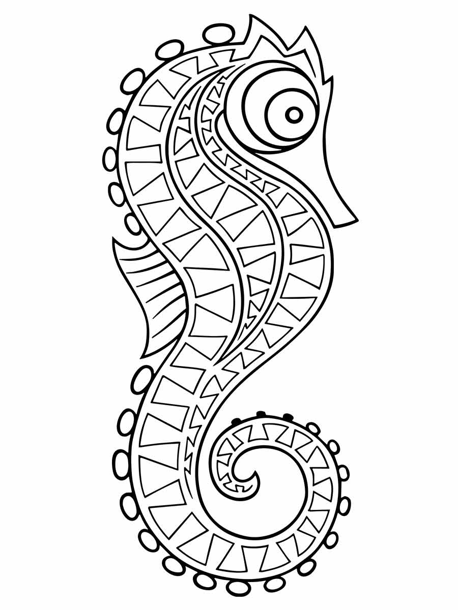 Fish coloring page (27)