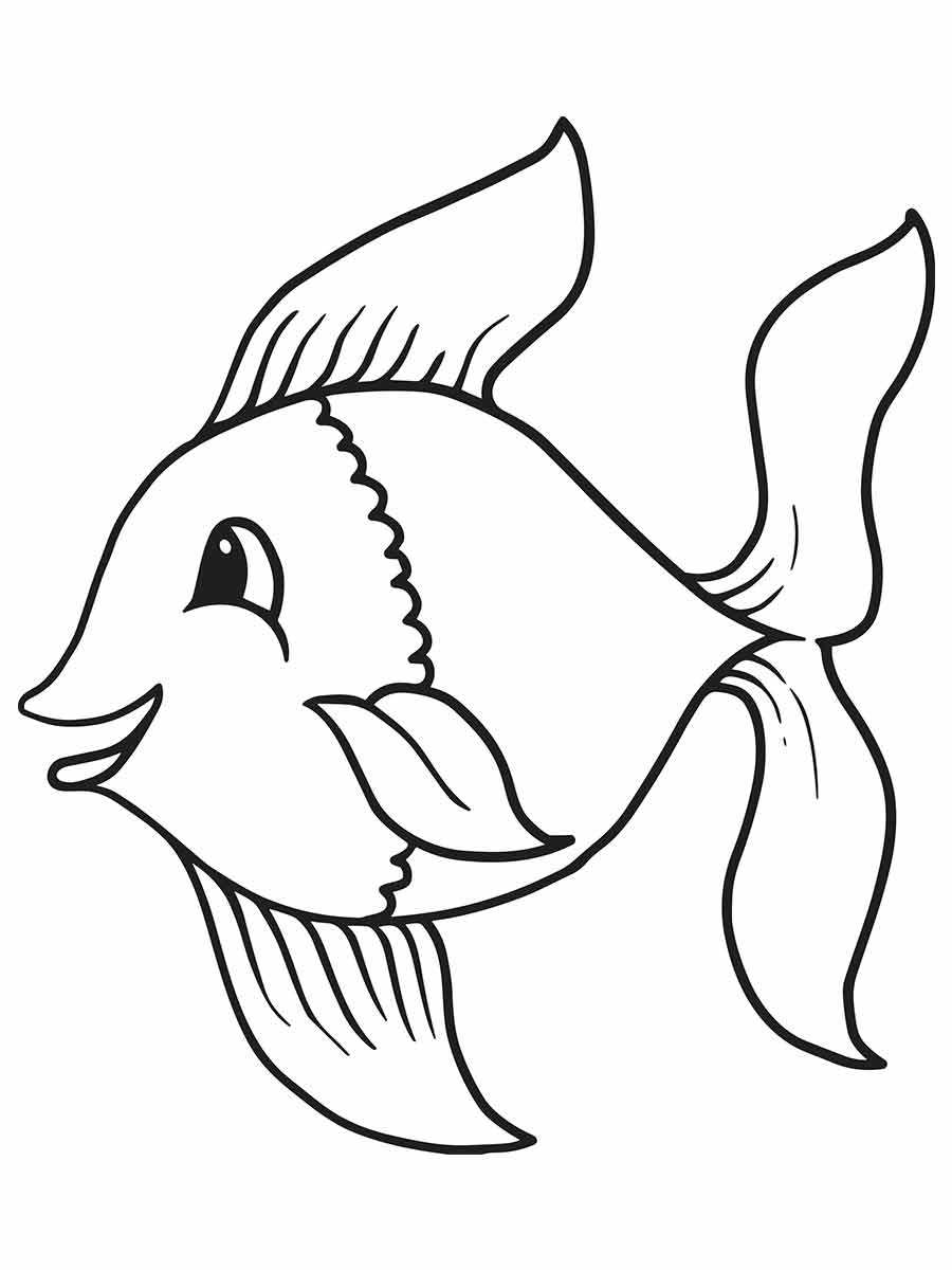 Fish coloring page (28)