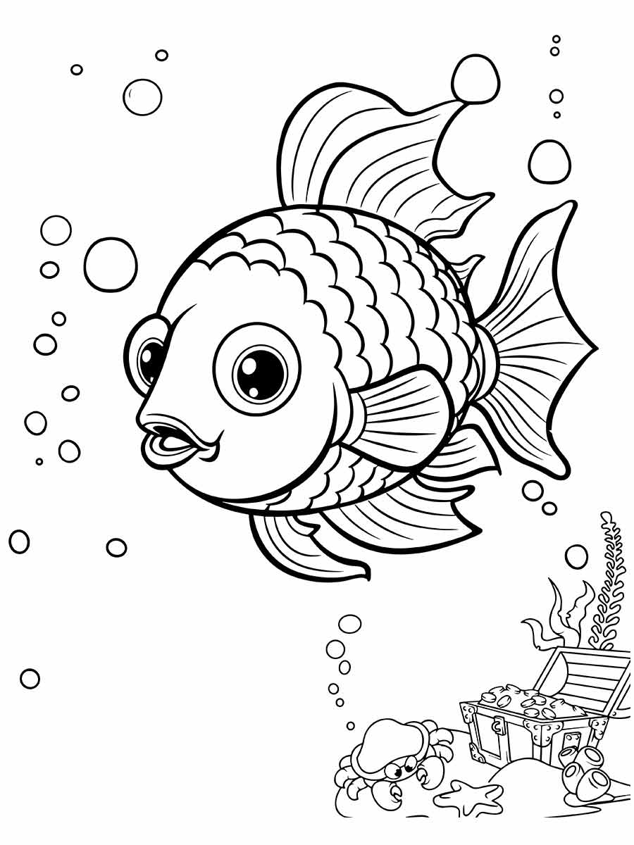 Fish coloring page (31)