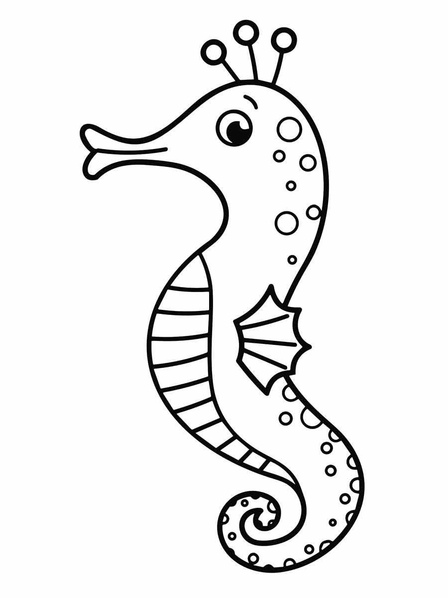 Fish coloring page (35)