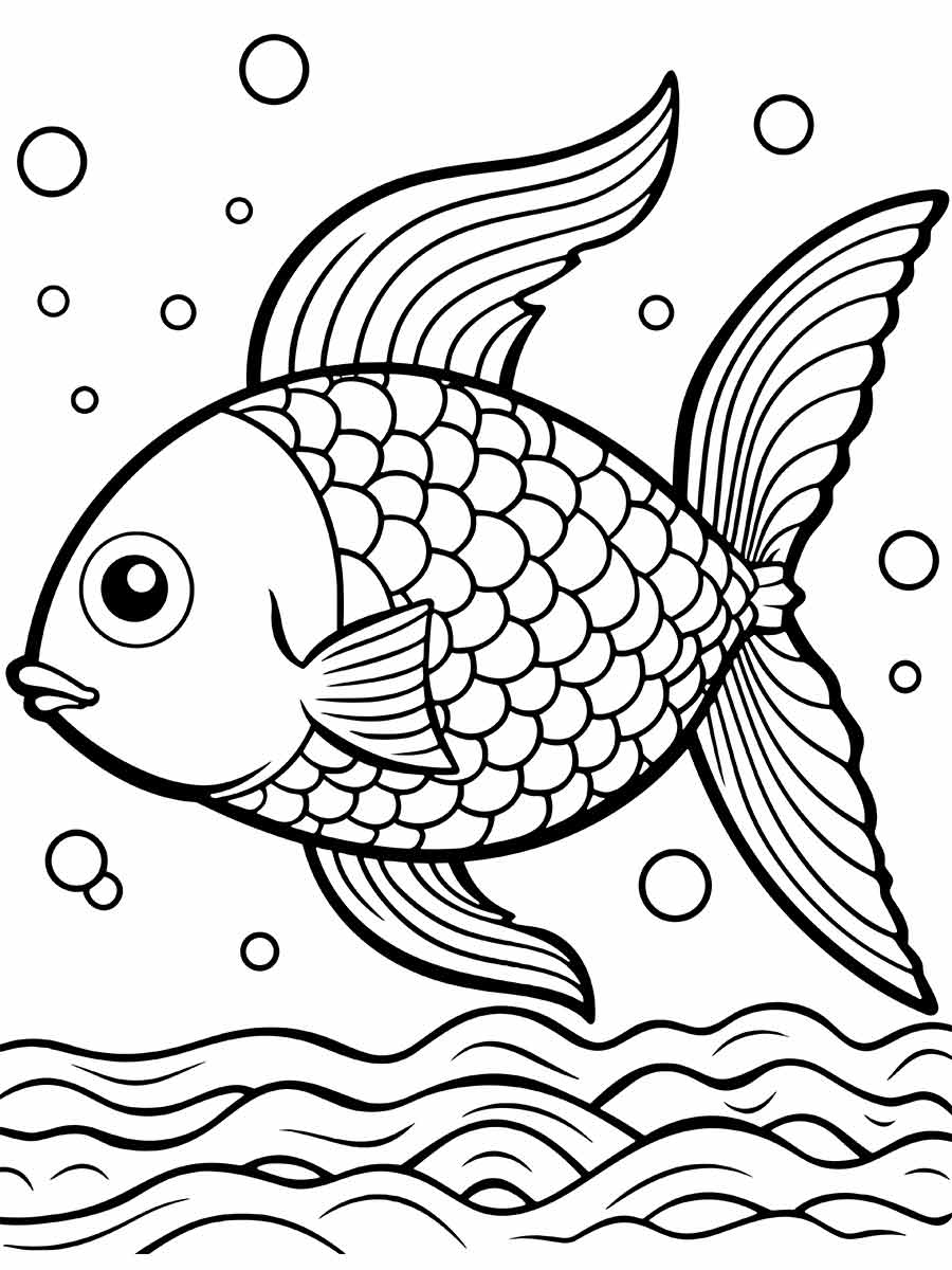 Fish coloring page (43)