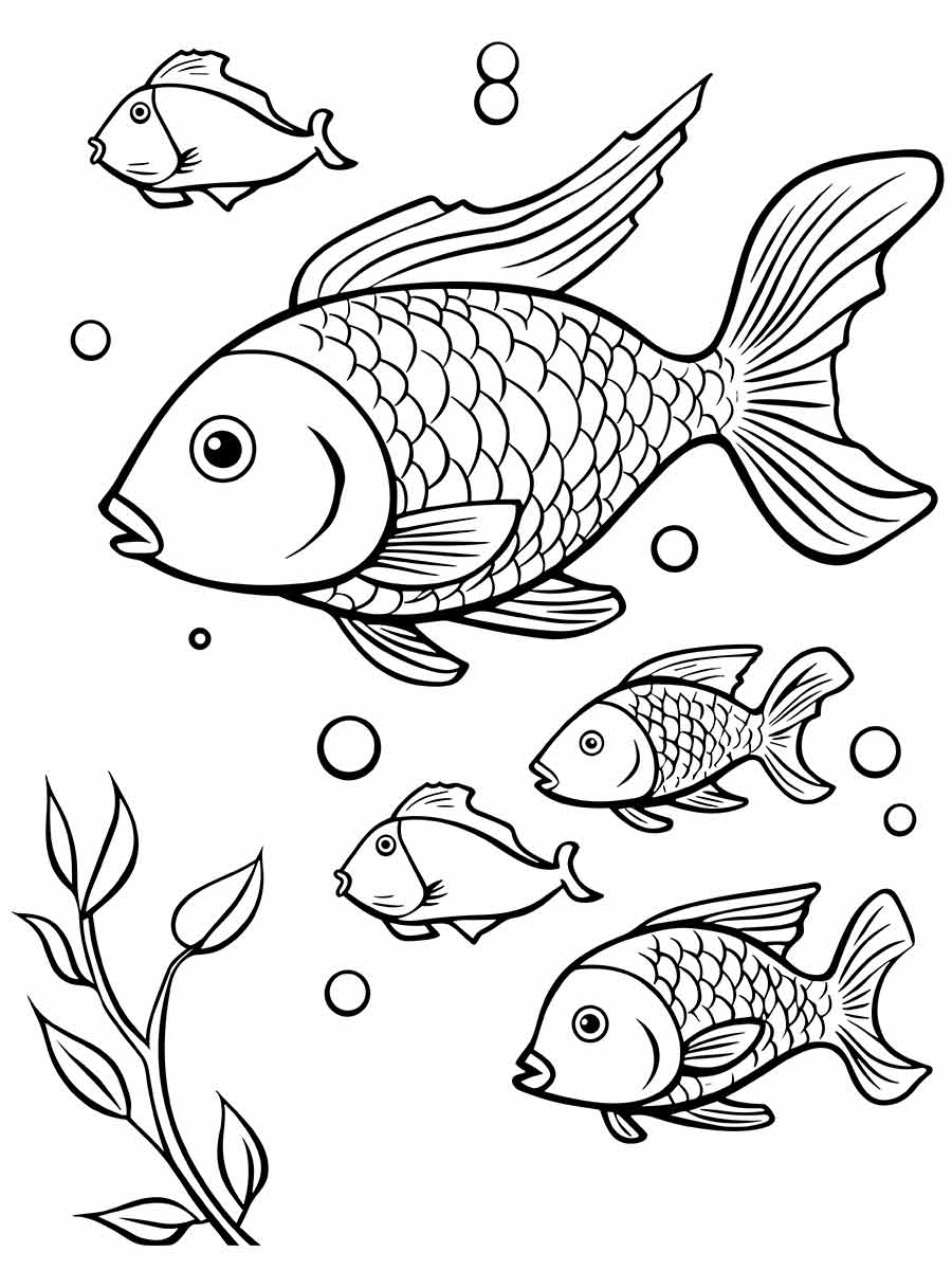 Fish coloring page (55)