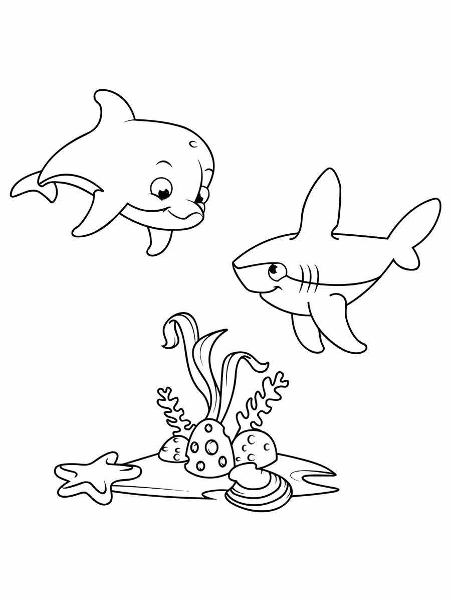 Fish coloring page (58)