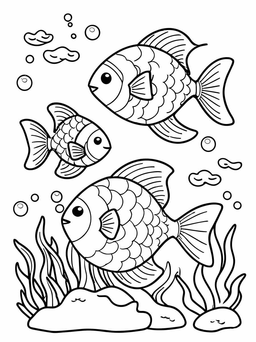 Fish coloring page (61)