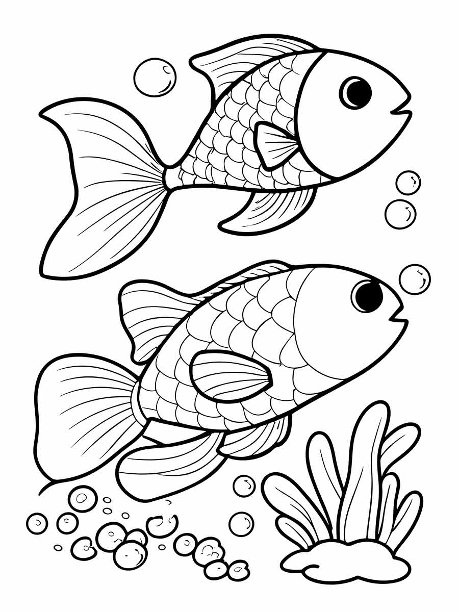 Fish coloring page (64)