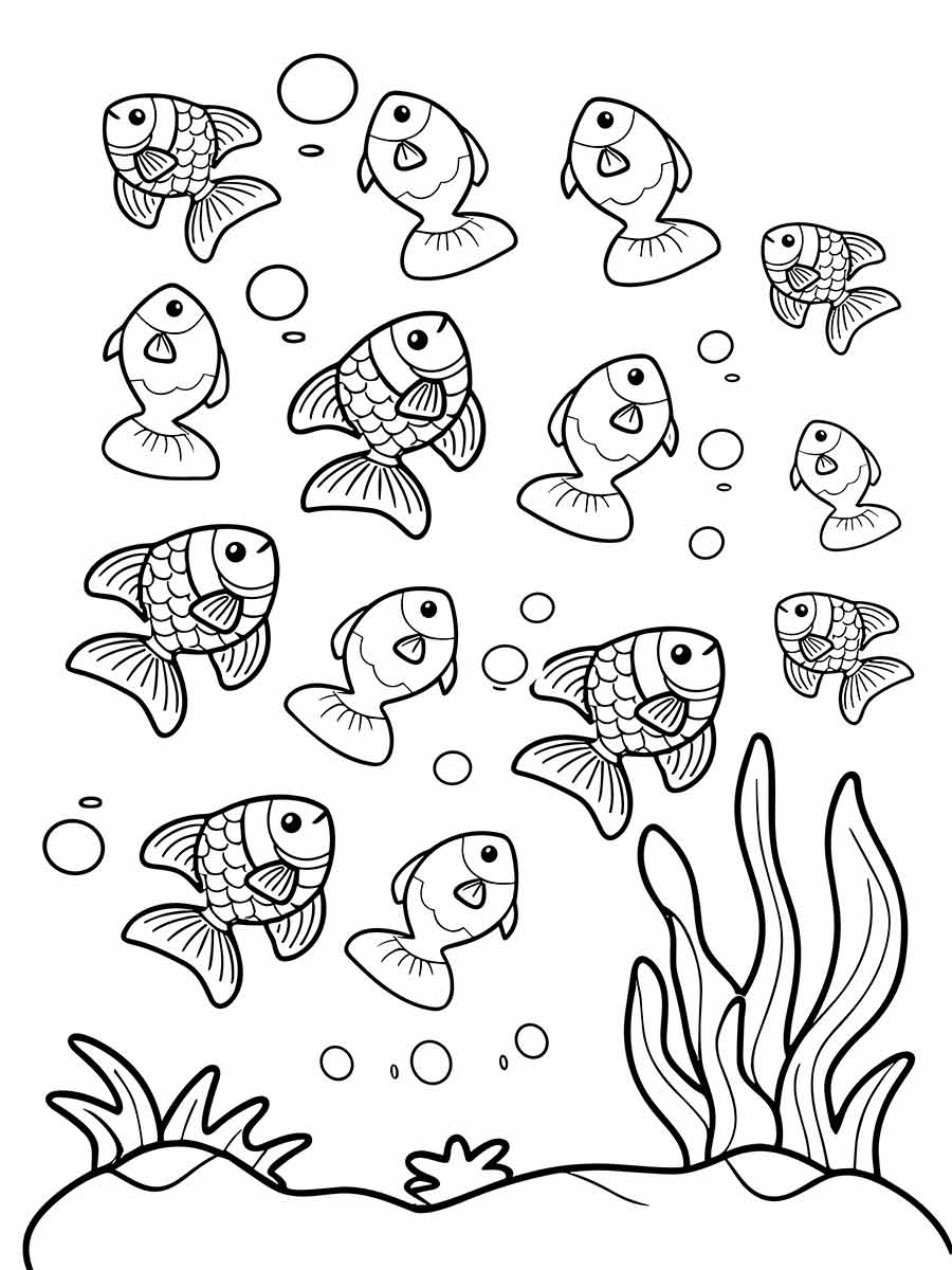 Fish coloring page (65)