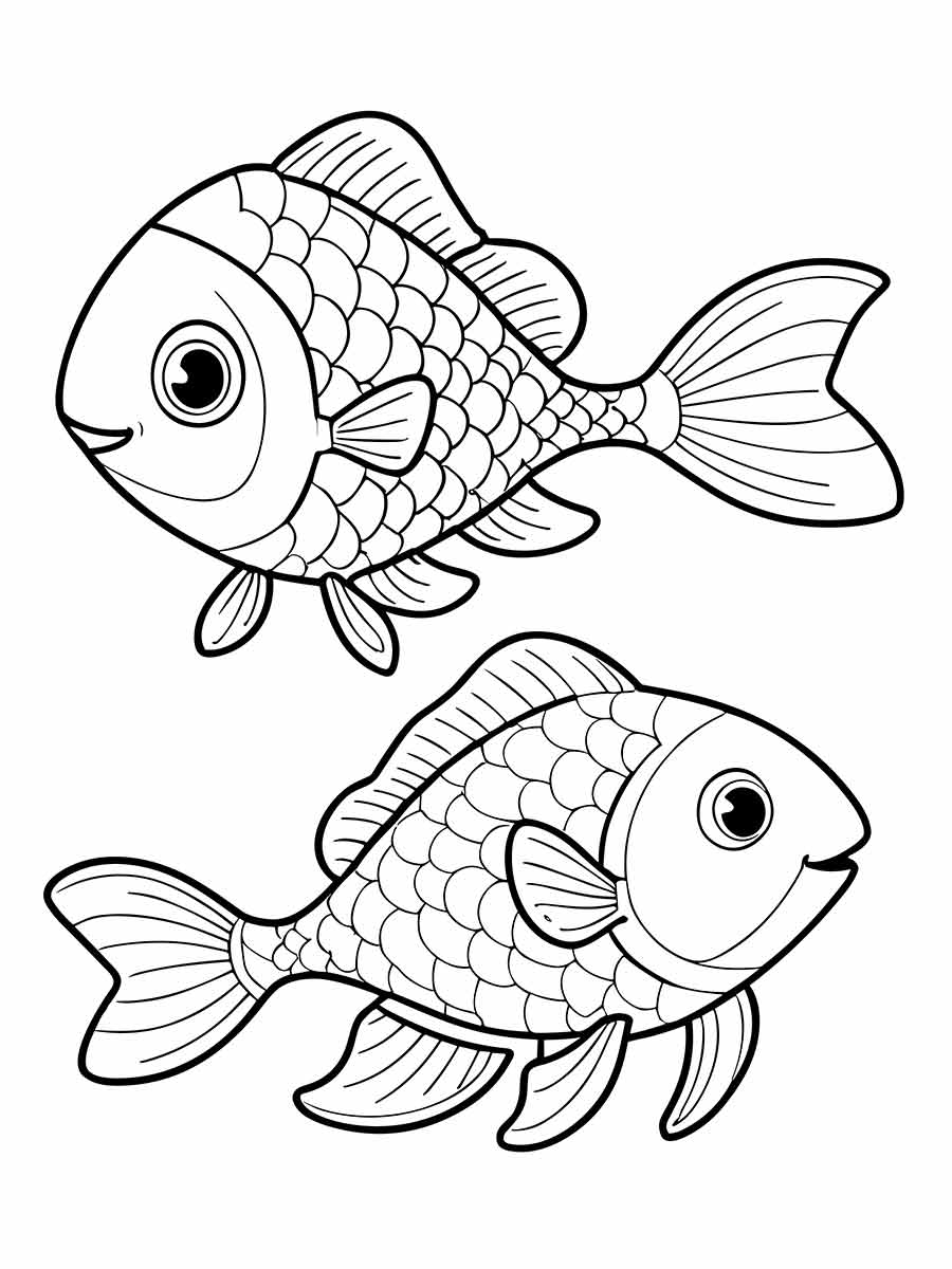 Fish coloring page (67)