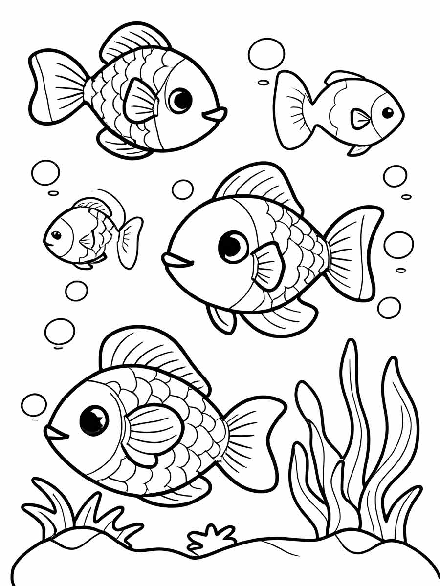 Fish coloring page (69)