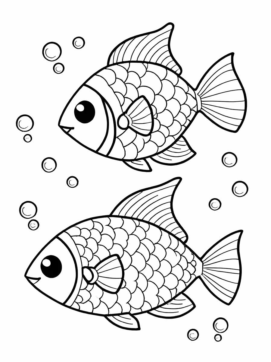 Fish coloring page (71)