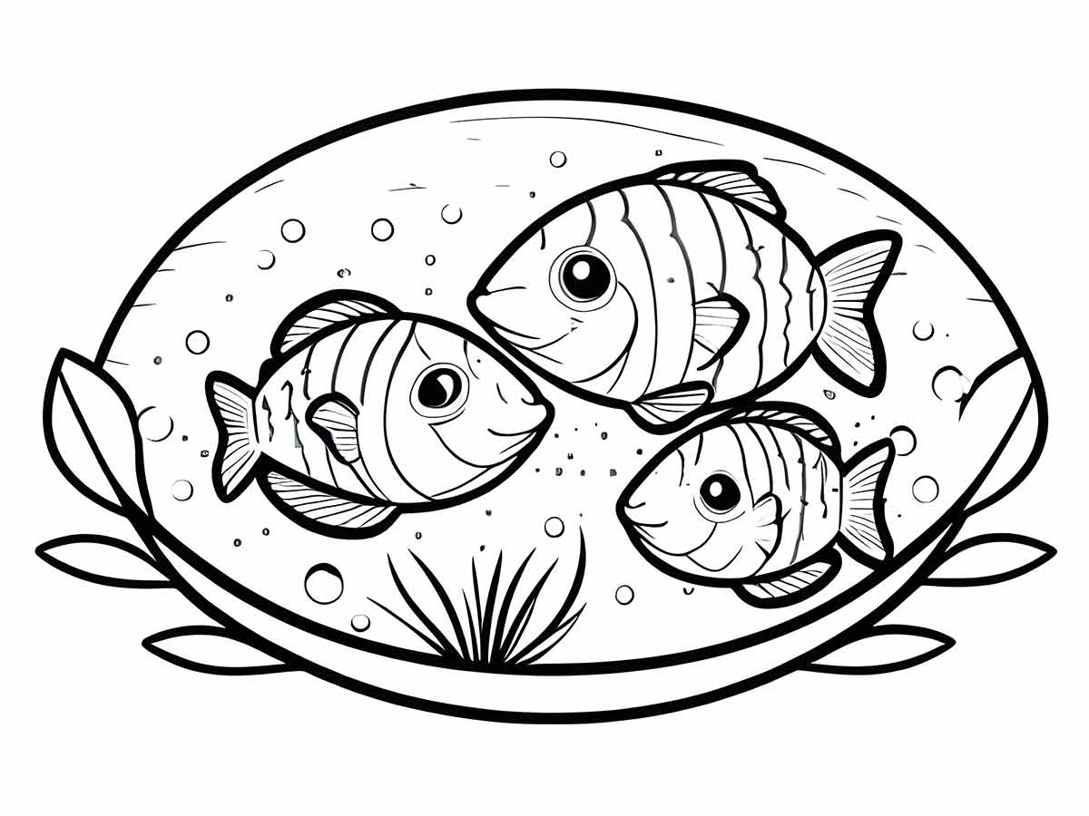 Fish coloring page (75)