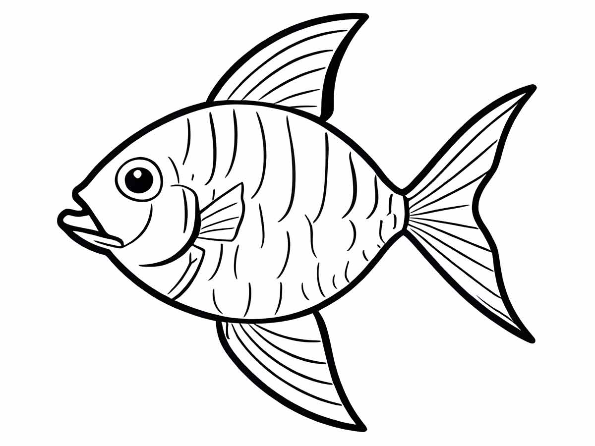 Fish coloring page (77)