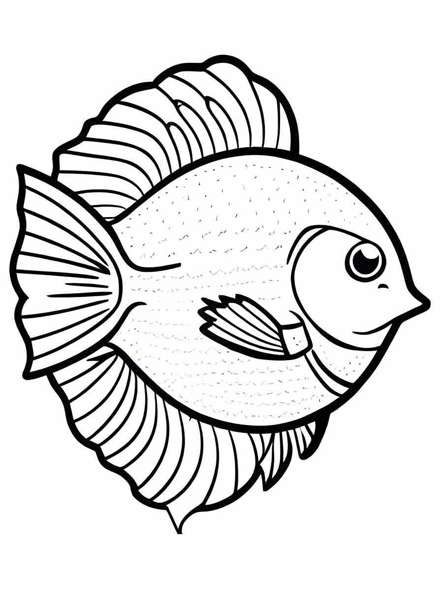 Fish coloring page (80)