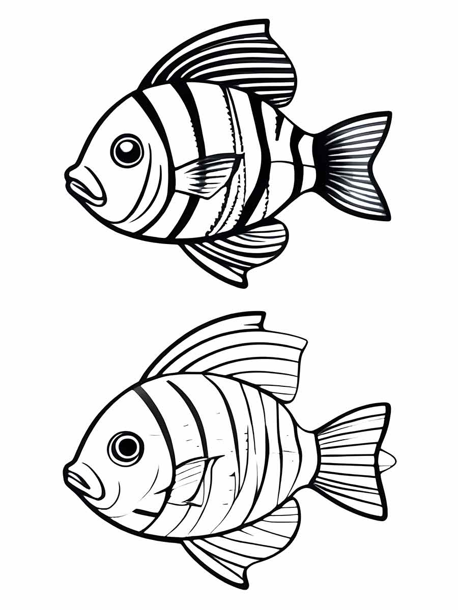 Fish coloring page (87)