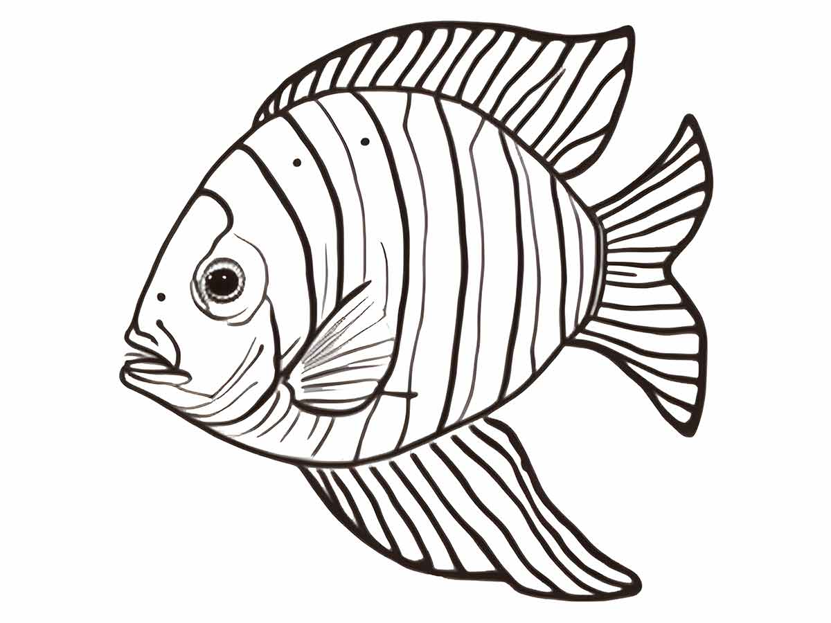 Fish coloring page (88)