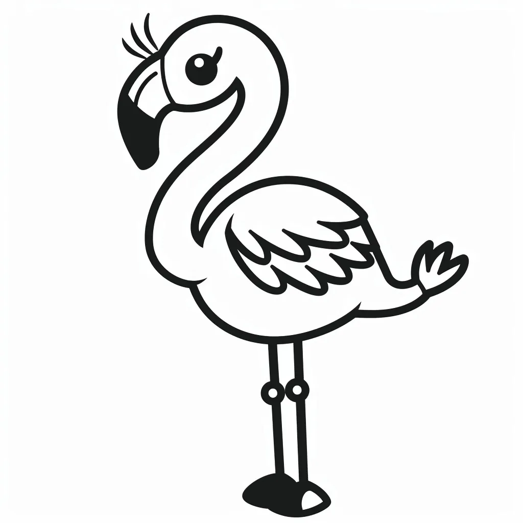 Flamingo Coloring Page (10)