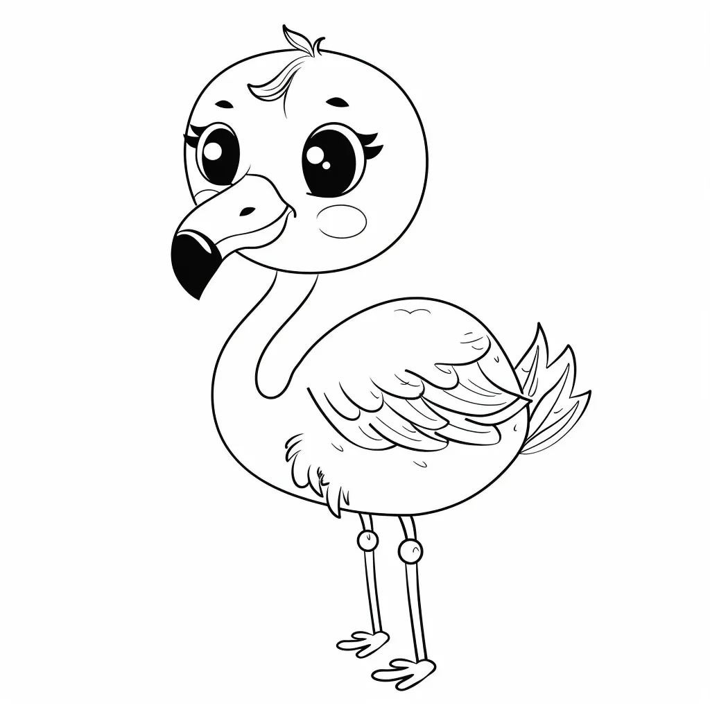 Flamingo Coloring Page (11)