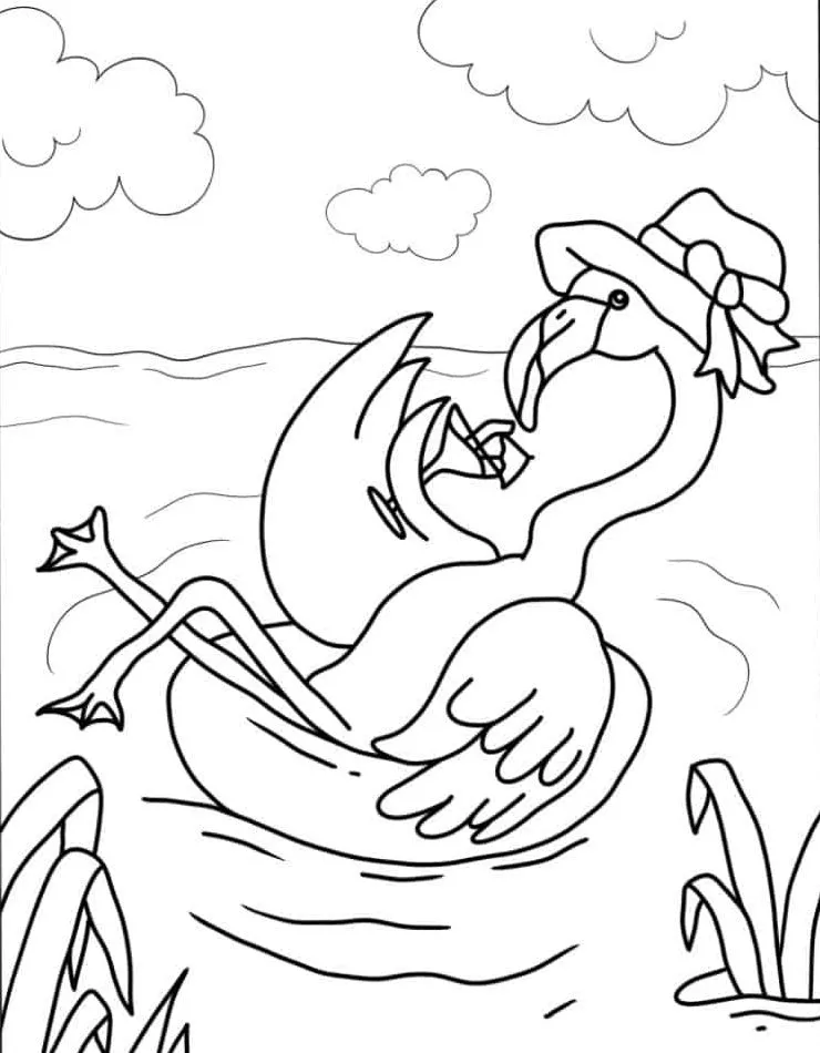 Flamingo Coloring Page (23)