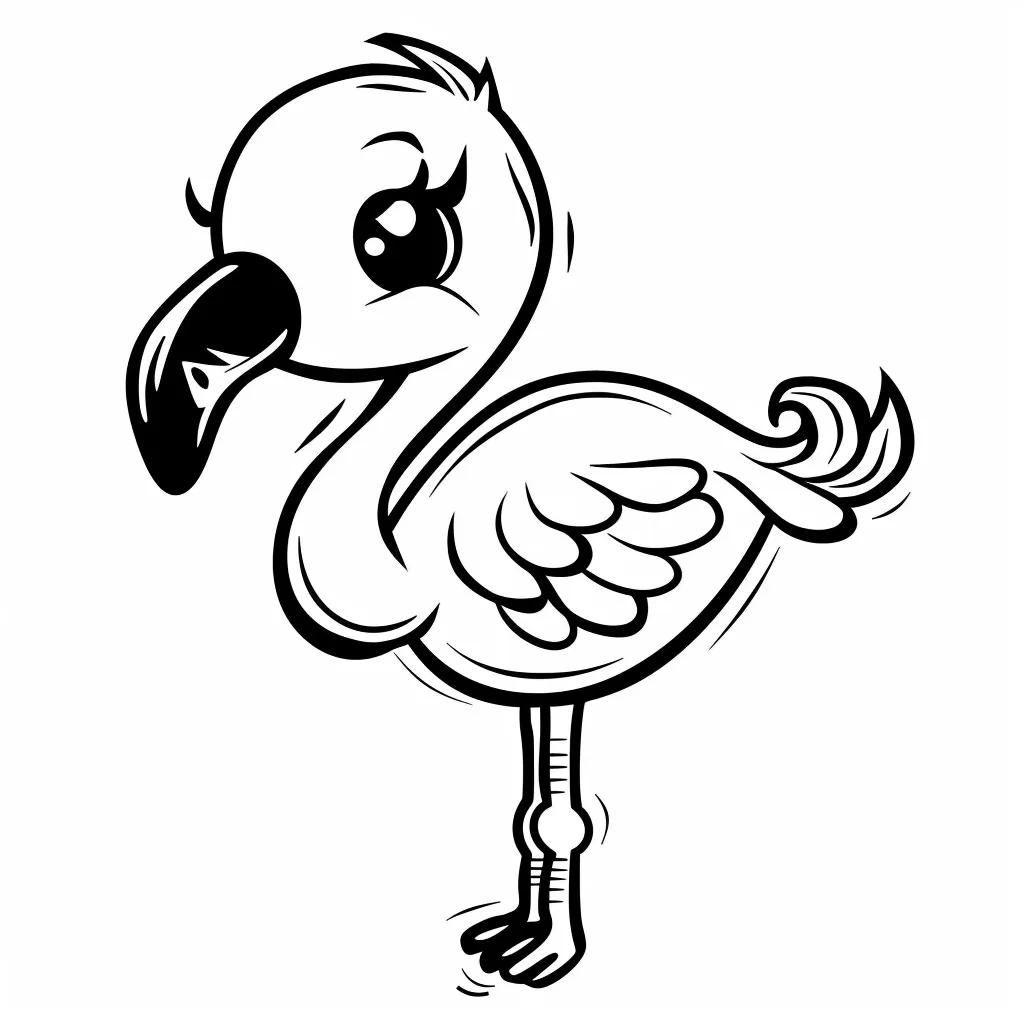 Flamingo Coloring Page (6)