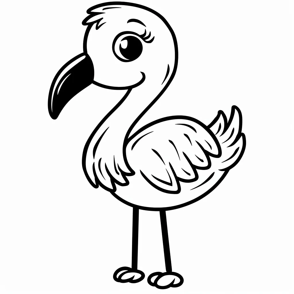 Flamingo Coloring Page (7)