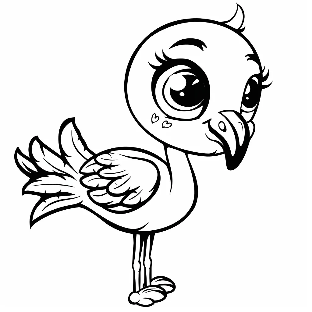 Flamingo Coloring Page (8)