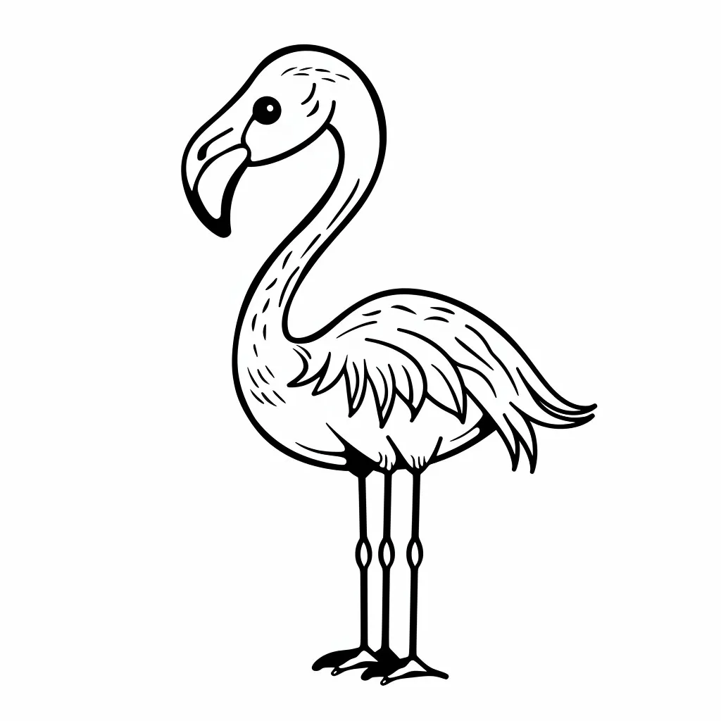 Flamingo Coloring Page (9)