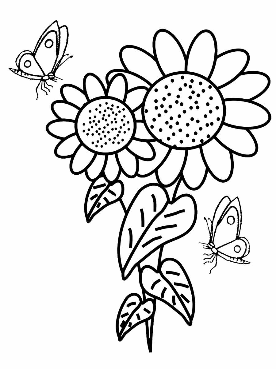 Flowers for kids coloring coloring page (1)