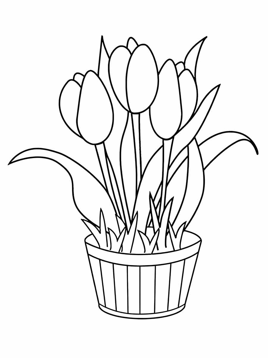 Flowers for kids coloring coloring page (13)