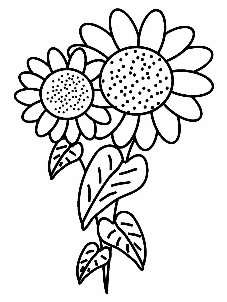 Flowers for kids coloring coloring page (18)