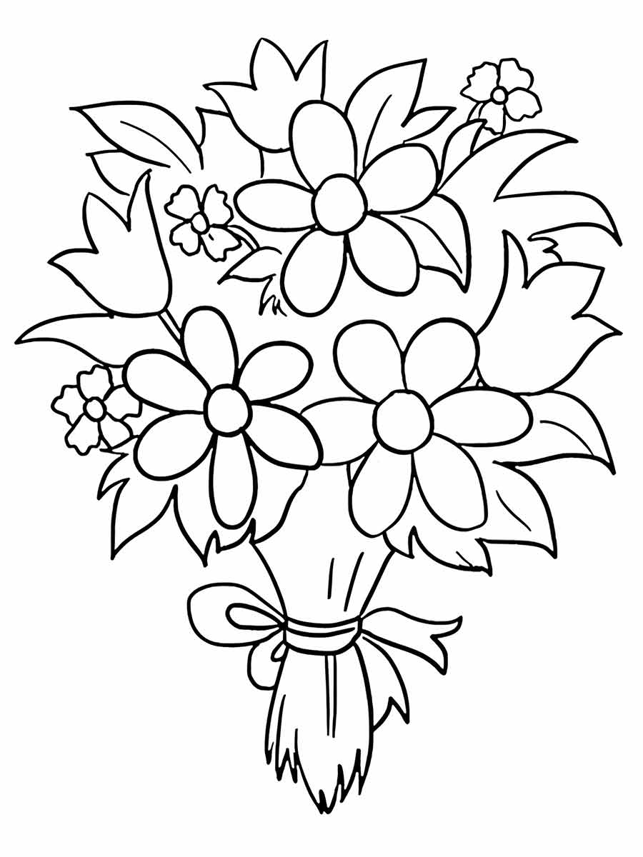 Flowers for kids coloring coloring page (20)