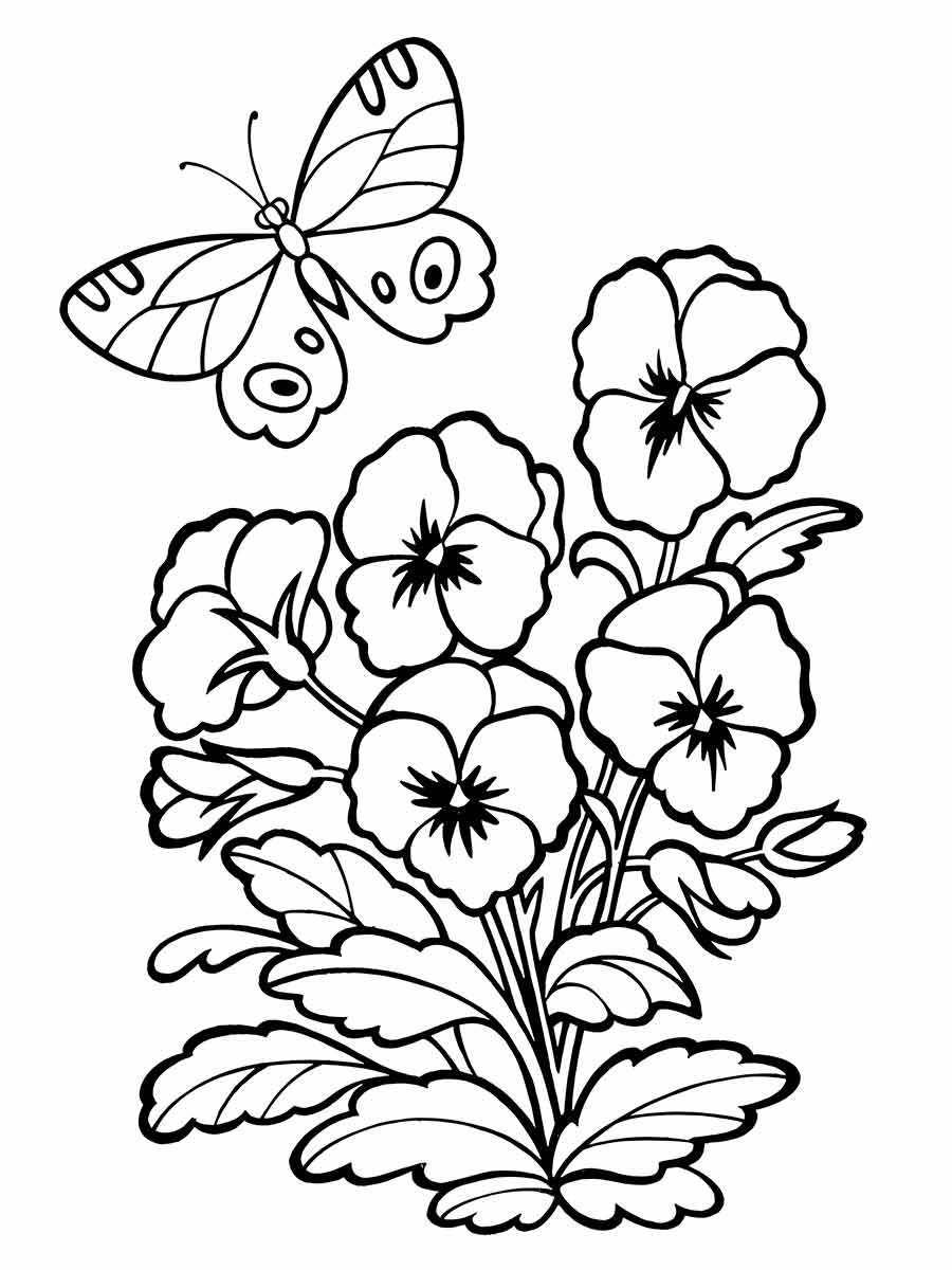 Flowers for kids coloring coloring page (27)