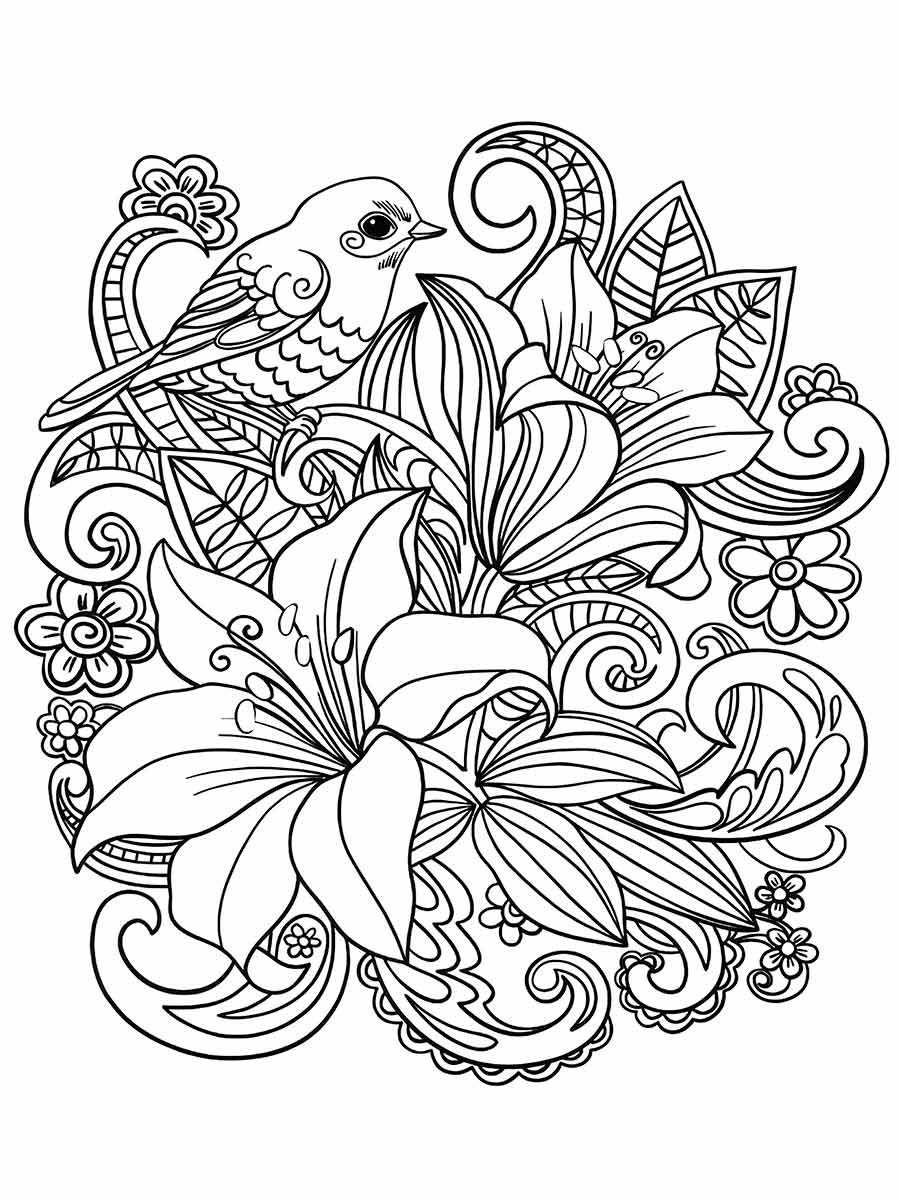 Flowers for kids coloring coloring page (28)