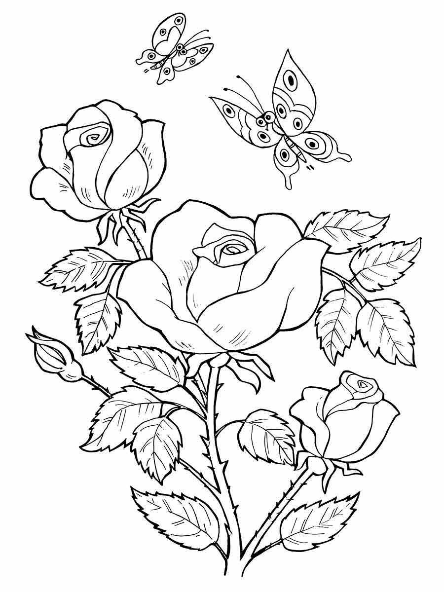 Flowers for kids coloring coloring page (44)