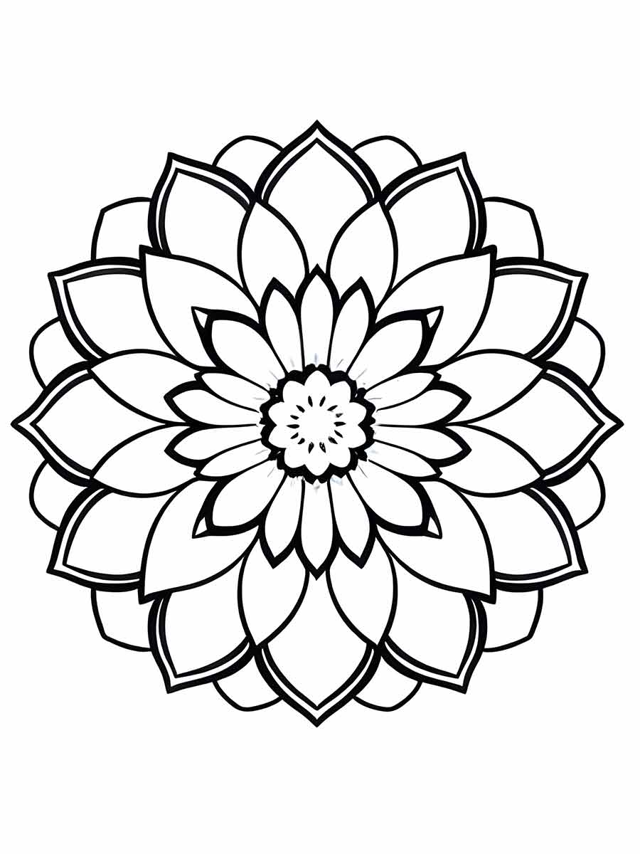 Flowers for kids coloring coloring page (51)