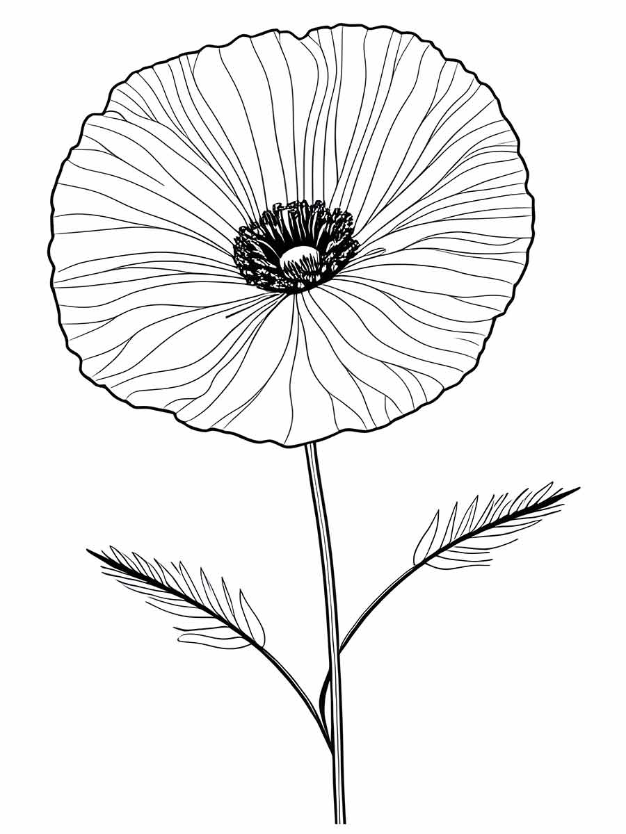 Flowers for kids coloring coloring page (52)