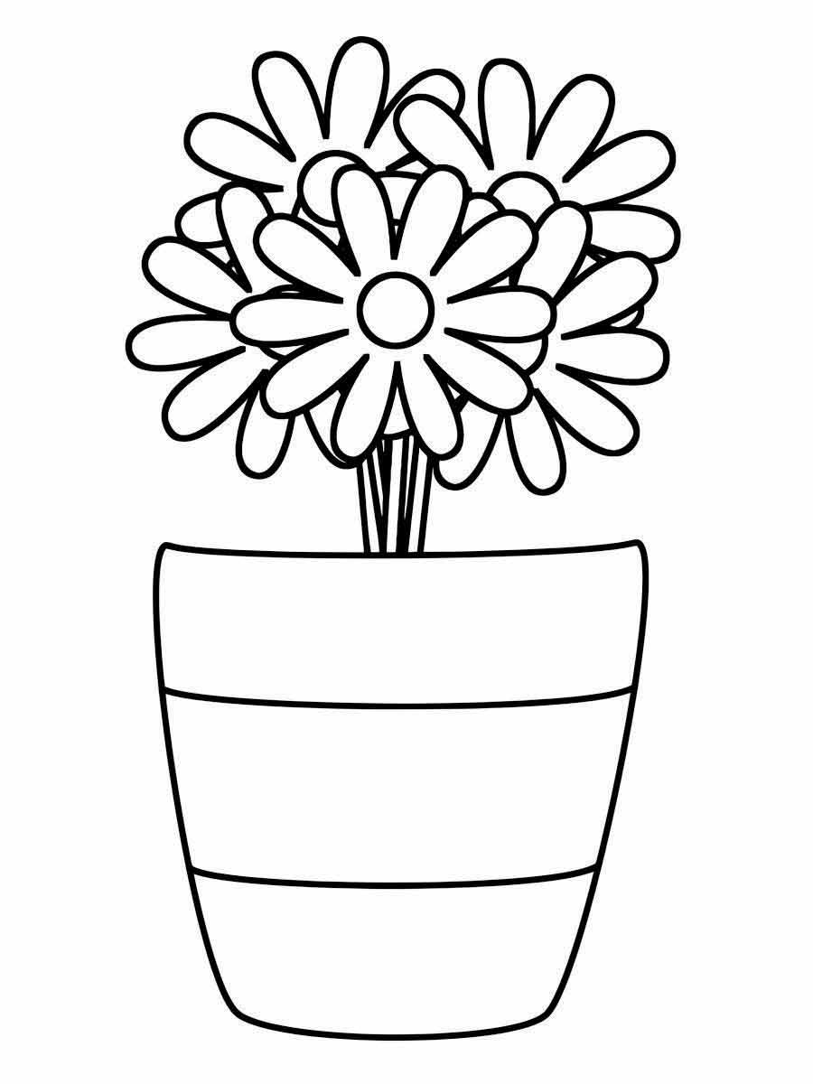 Flowers for kids coloring coloring page (54)