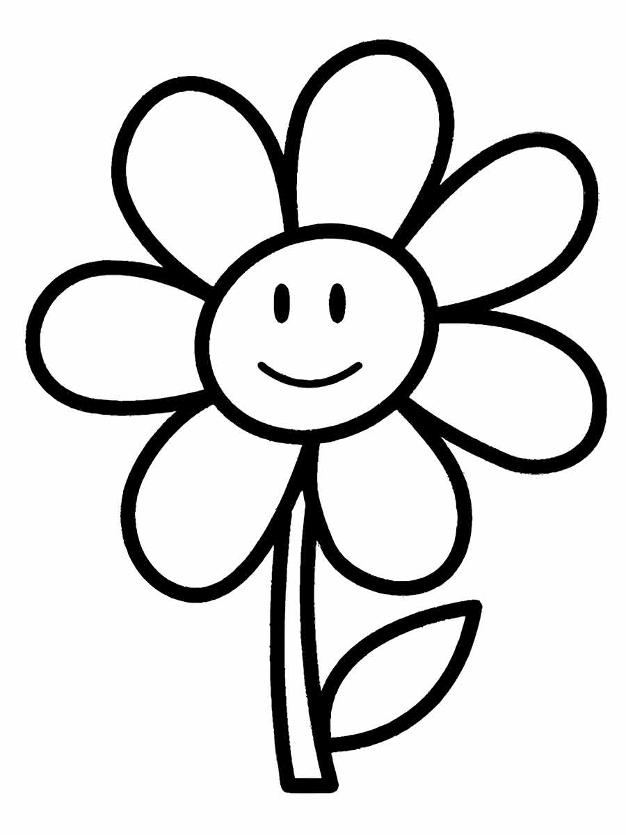 Flowers for kids coloring coloring page (63)