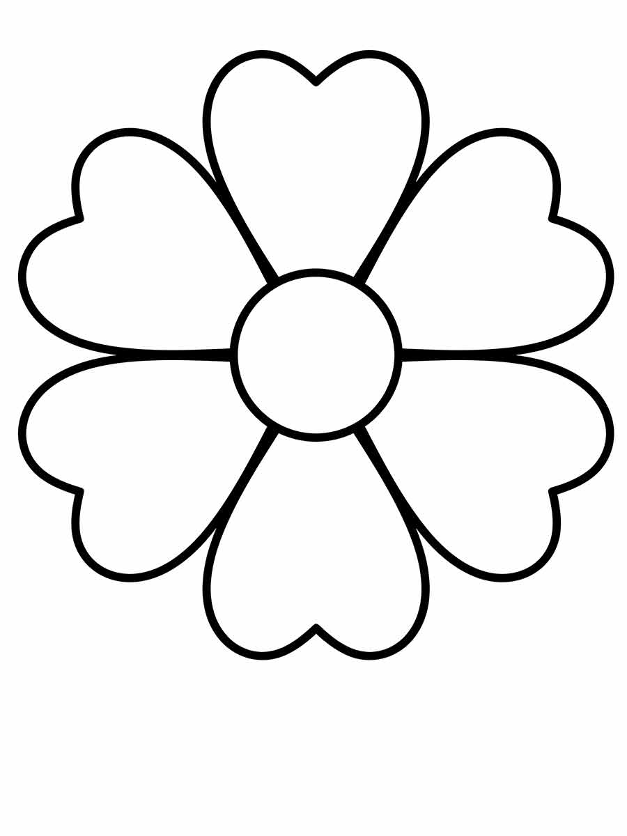 Flowers for kids coloring coloring page (66)