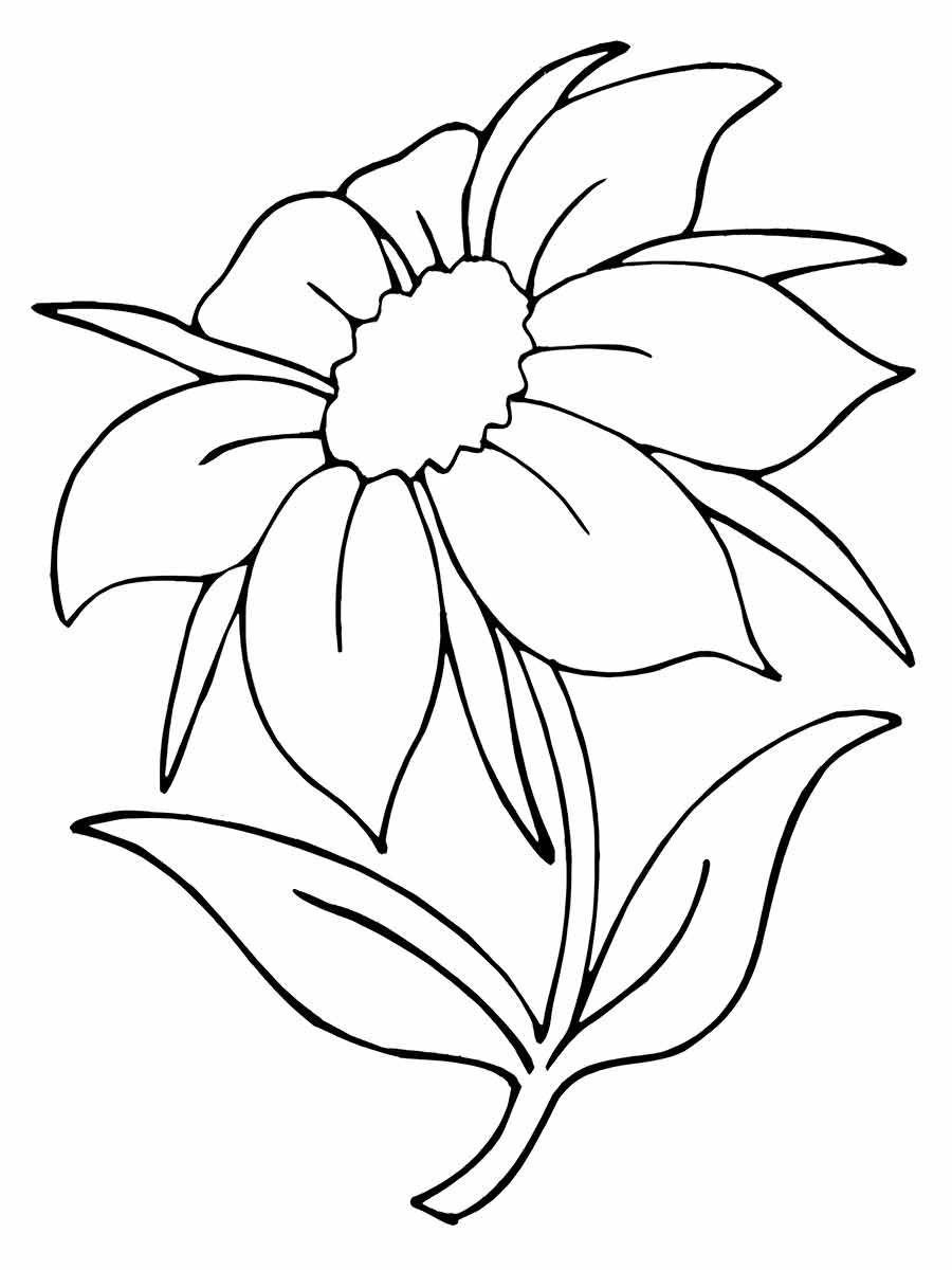 Flowers for kids coloring coloring page (68)